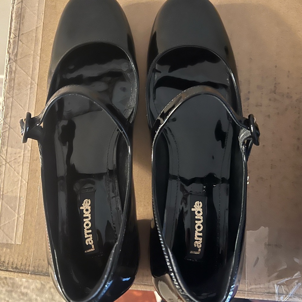 Women's Larroude Black Mary Jane Shoes